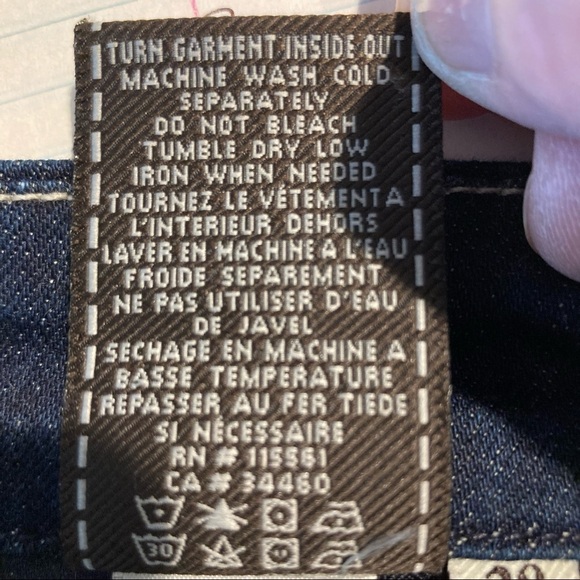 7 FOR ALL MANKIND Sz 28 Gwenevere  Skinny Dark Wash Jeans - Picture 6 of 7